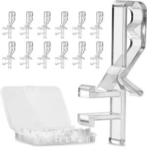 LRVAE 12개 블라인드 밸런스 클립으로 쓰러진 수리 1-7/8인치 숨겨진 채널 교체 홈에 스냅 보이지 않는