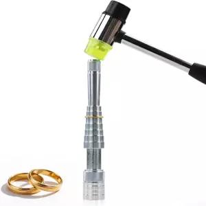 고무 망치 링 익스팬더 및 익스텐더가 포함된 전문 주얼리 스트레처 도구 키트 제작 크기 조정 리페어