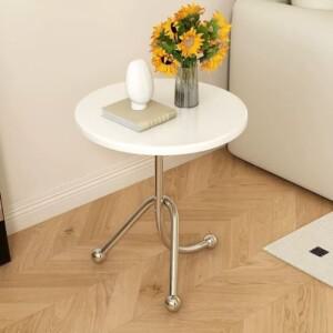 중세풍 거실 소형 원형 테이블 커피숍 밀크티숍 창의적인 발코니 레저 티 책상