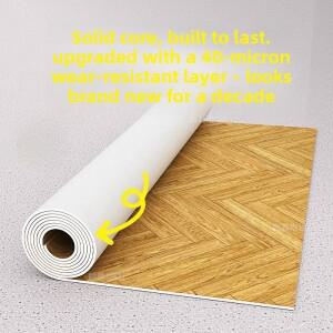 내구성 있는 PVC 가죽 바닥재 셀프 접착식 스티커 방수 내마모성 침실 호텔 상점 기숙사용 붙였다 떼었다