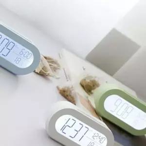 [원이안전] 알람 행거 도어훅 온도측정 인테리어 홈 시계 도어 백라이트 스누즈 (본품)