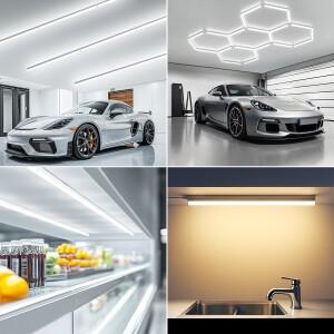 최신 T5 LED 램프 튜브 50CM/19.69in 알루미늄 합금 쉘 SMD 2835 220V 110V 주방 베스 티큘 복도 침실 벽