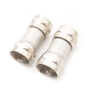 1PC F 유형 남성-F 남성 플러그 스트레이트 아연 합금 어댑터 RF 동축 TV SAT 커넥터