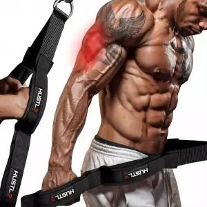 Hustle Athletics 체육관 사용을 위한 삼두근 로프 케이블 부착물 - 가정/체육관 액세서리를 완벽한 장비