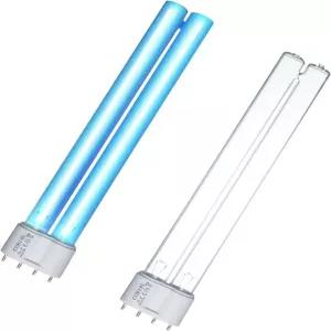 uvcoolplunge 18W UV 전구 야외 연못 조명 클리너 워터 가든 수족관용 교체 어항 거북이 탱크 G11 베이스용