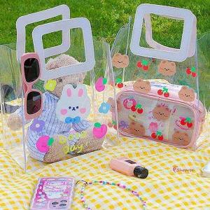 여름 비치백 가방 바캉스 물놀이 투명nop458