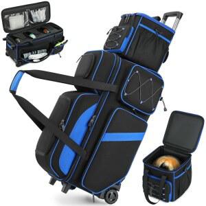 FFOGH 볼볼링백 4개 롤러 3개 애드온백 1개 멀티 포켓 신발 수납공간사이즈 16까지 착용