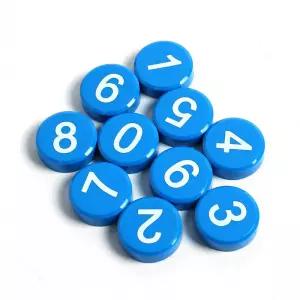 화이트보드 철판부착 숫자메모자석10P 학습용 게시판 사무용