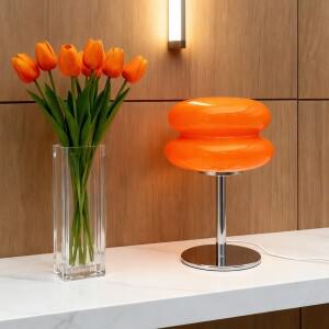 무라노 유리 데스크 램프 USB 전원 테이블 침실 미니멀리즘 3가지 색온도 조절 가능