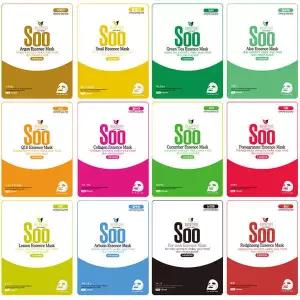 (스타배송행사) 청정미인 에센스 마스크린팩 100매 (10종류X10매씩) 데일리 1일 1팩