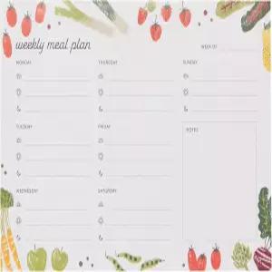 이제 60페이지 분량의 주간 식사 플래너 파머스 마켓 디자인