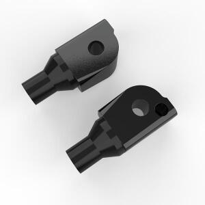 승객용 호환 블랙 스틸 풋페그 어댑터 2018 이후 소프테일 팻 보이 FLFB 밥 바이크 오토바이 부품 호환 액