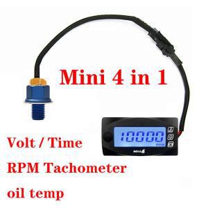 KAIUVE 바이크 오토바이 오일 온도 센서 타코미터 전압 시간 측정기 cb500x nmax125 XMAX 250 300 CB400 미