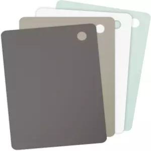 토볼로 대형 유연 도마 4종 세트 식사 준비용 슬라이스 다이스 과일 채소 및 육류 간편한 세척 식기세척기