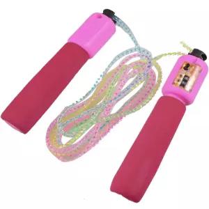 루일로고드 길이 9피트 핑크 레드 폼 코팅 핸들 디지털 카운터 줄넘기 ID 9d0 18c 312 718 75c