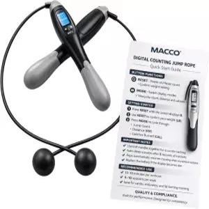 무선 디지털 줄넘기 2개의 손잡이 ？ 가정 재활 및 초보자를 위한 조절 가능한 카운터 저충격 피트니스 도구