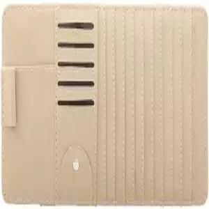 Zpana 카 선바이저 CD 케이스 홀더 다기능 차량 DVD 안경 정리 클립 10개의 보관 슬리브 자동차 카드 슬롯