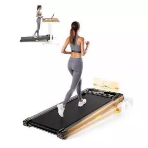 WALKWAKE 워킹 패드 러닝머신 8% 경사 가정용 컴팩트한 언더 데스크 149.7kg(330파운드) 용량 2.5HP 러닝