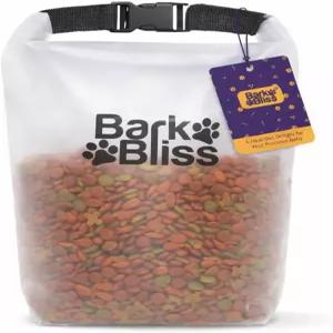 25컵 강아지 사료 여행 가방 대형 휴대용 용기 누수 방지 방수 후크 루프 평평한 베이스 접이식 키블