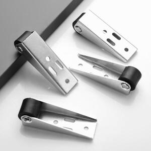 부드러운 이동 방향성 캐스터 가구 롤러 플랫 푸시 휠 브래킷 무소음 측면 장착 캐비닛 풀리