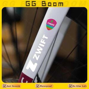 Zwift 자전거 UV 스티커 레이싱 바이크 산악 장식 프레임 프론트 전면 포크 방수 투명 데칼