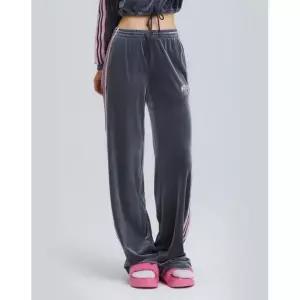 브랜드정품 널디 NDY 우먼스 벨벳 아치 로고 스?팬츠 (블랙스카이블루차콜브라운) 368902