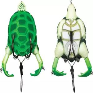 LUNKERHUNT 배스 송어용 톱워터 낚시 미끼 키트 3팩 거북이 1개 개구리 개복치 소품 파이크용 민물