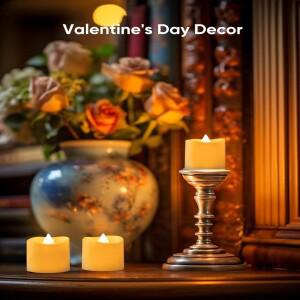 플레임리스 LED 캔들 라이트, 창의적인 소원 티 램프, 따뜻한 화이트 할로윈 웨딩 크리스마스 장식 촛불