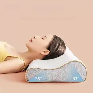 허리 쿠션 메모리폼 대형 목 침대 임산부 삼각 베개 의자 사무실 쇼파 등받이 수면