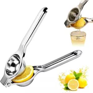 레몬 스퀴저 스테인리스 스틸 시트러스 착즙기 2026년 가정용 새로운 휴대용 - 오렌지 귤용 미끄럼 방지