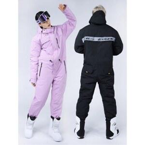 일체형 보드복 스키복 남성 올인원 방수 블랙 방풍 슈트