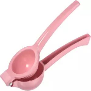 uxcell 수동 핸드 스퀴저 레몬 수박 오렌지 석류 오이 - 핑크에 적합한 알루미늄 합금 시트러스 착즙기