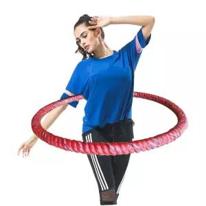 지압 훌라후프 다이어트 여성용 실내운동 스프링 헬스 효과 허리 실내 여자 무소음 운동