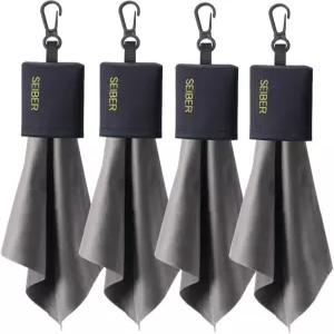 안경 청소용 천 열쇠고리 재사용 가능한 극세사 휴대용 파우치가 된 물티슈 선글라스 보석 전자제품 블랙