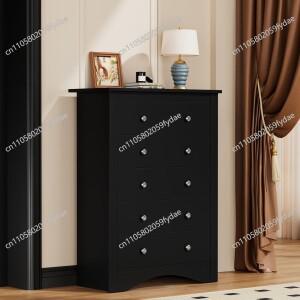 침실용 5단 서랍장, 모던한 나무 TV 스탠드, 옷장, 복도용 블랙