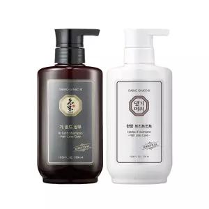 댕기머리 기 골드 탈모샴푸 500ml+한방 트리트먼트 500ml 기획세트 두피장벽
