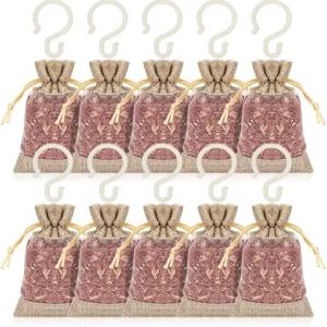 서랍 및 옷장용 호모데 시더 주머니 의류 보관용 칩 10개 팩 향이 나는 프레시너