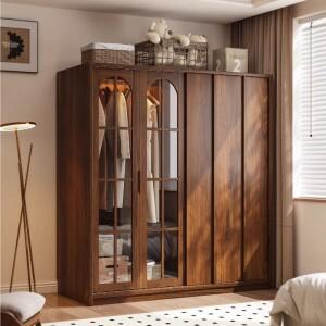 옷걸이 옷장 슬라이딩 도어 고급 주택 공간 절약형 침실 보관 캠핑 가구 홈