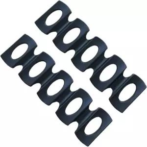 UCITY 2팩 블랙 보틀과 캔 이지 스태커 접이식 와인 맥주 라커 공간 절약기로 주방 캐비닛과 냉장고 보관