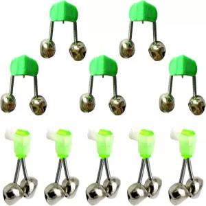 Aurgiarme 0Pcs 낚싯대 낚시 벨 소리 이중 알람 물림 밤