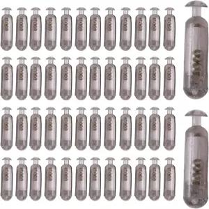 딜웨 낚시 미끼 방울 50개 15mm 삽입 튜브 액세서리 블랙
