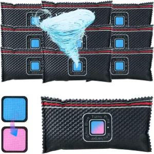 10개의 충전식 건조제 팩 보관용 실리카겔 패킷 건조 수분 흡수제 봉투 재사용 가능한 자동차 제습제 총기