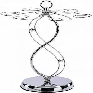 젠콕스 와인잔 홀더 스탠드우아한 카운터탑 스템웨어 랙 홈 바 주방 및 식탁 장식용 독립형 스테인리스