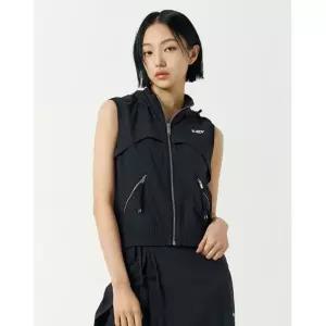 브랜드정품 널디 NDY 우먼스 우븐 후디 베스트 블랙 369309