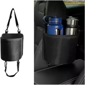 SUVnie 카시트 사이드 대형 컵 홀더 방수 익스팬더 어댑터 백 음료 물병을 위한 다기능 걸이식 보관 정리함