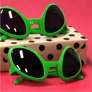 외계인 선글라스 파티 가면 안경 할로윈 코스튬 소품 연두색 1개