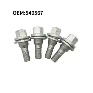 540567 푸조 206 207 307 308 407 607CC SW 3008 RCZ 시트로엥 DS C4 C5 C6 휠 볼트 휠 허브 나사 타이어
