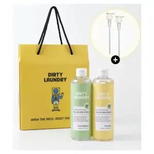DIRTY LAUNDRY [기프트세트] 더티런드리 올인원워시 듀오 기프트박스 (500ml x 2ea + 전용 펌프 2개 증정)