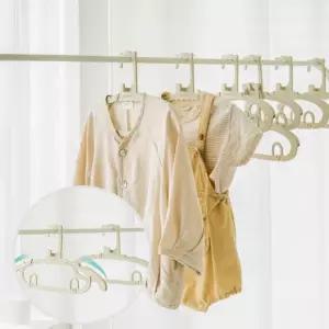 플라스틱 유아 아기옷걸이 길이조절 논슬립 아동 키즈 신생아 옷장 수납 행거