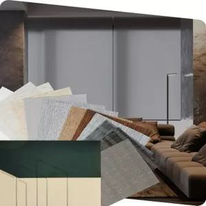 알렉사 구글 홈과 호환되는 원격 조명 필터링 스마트 블라인드 윈도우 거실용 자동 그늘막 패브릭 멀티컬러